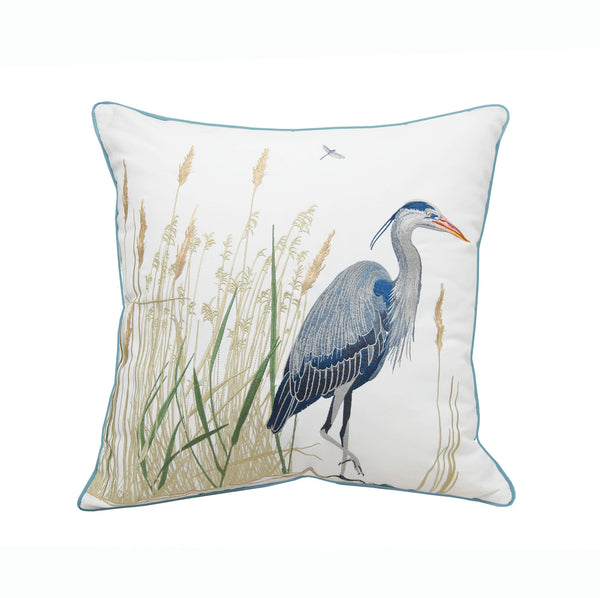 Rightside Design - Great Blue Heron Indoor/Outdoor Pillow