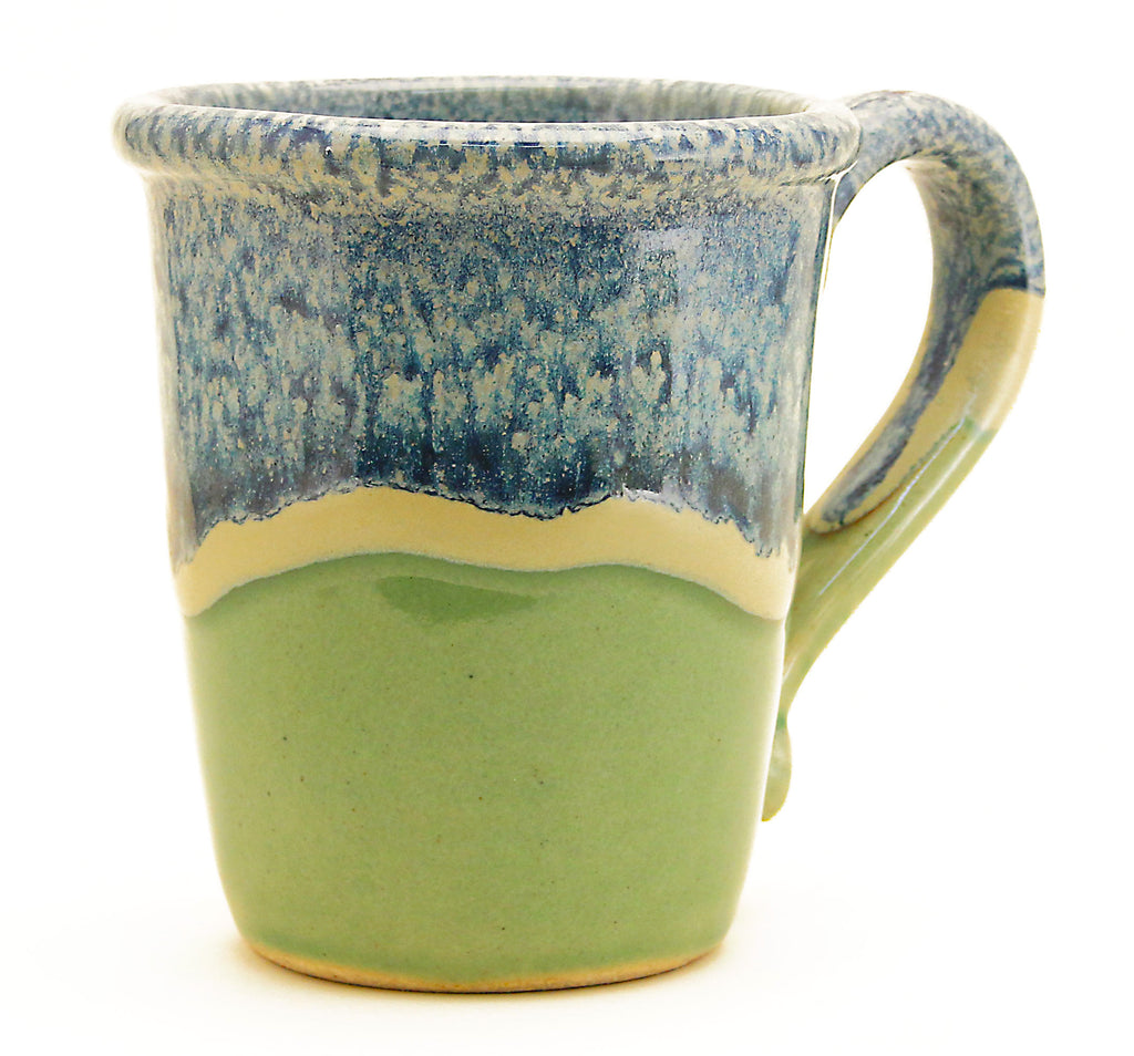 Coastal Pottery high fired stoneware mug with a speckled glaze that recalls waves lapping the beach