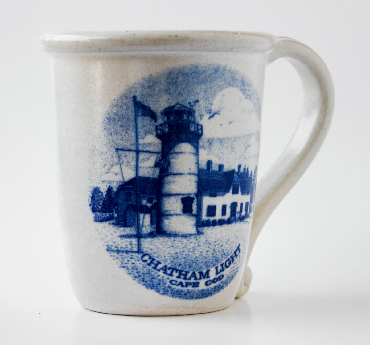 Chatham Pottery In-Glaze Decal - Chatham Light - 12 oz Mug