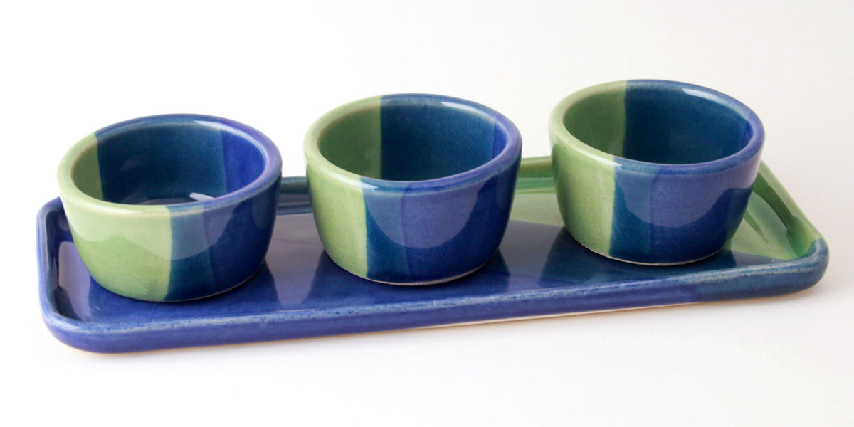 Green Pinch Bowls