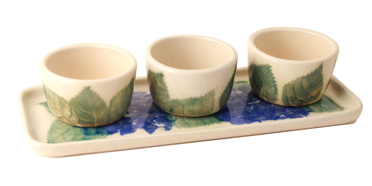 Sea Green and Yellow Pinch Pot Set – Chatham Pottery