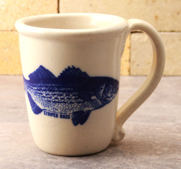 Chatham Pottery Striped Bass Decal Mug