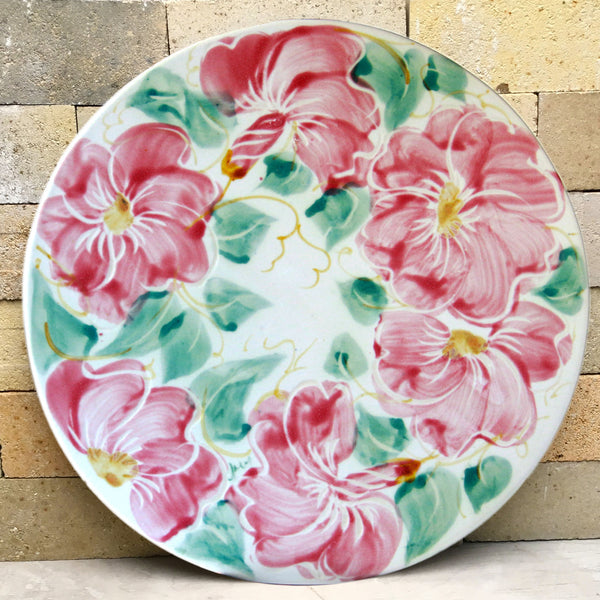 Pizza Stone - Beach Rose – Chatham Pottery